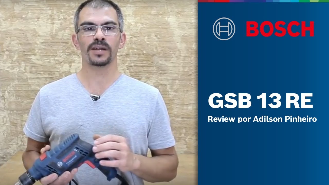 Furadeira de Impacto GSB 13 RE Bosch - Review por Adilson Pinheiro