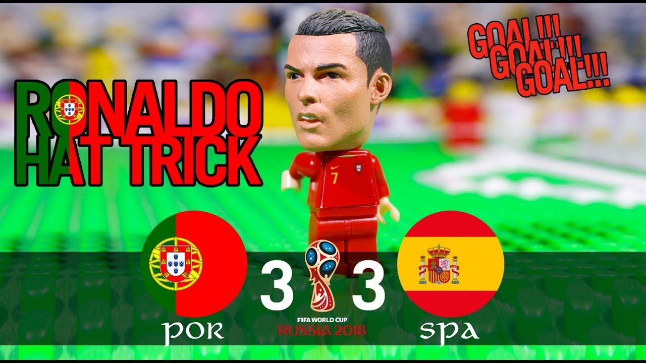 LEGO World Cup 2018 PORTUGAL Vs SPAIN - RONALDO HAT TRICK