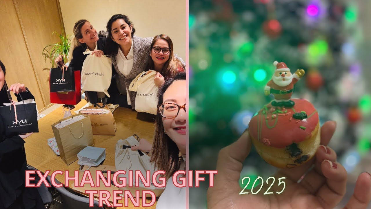 Christmas Exchanging Gifts Trends with Worksmates 