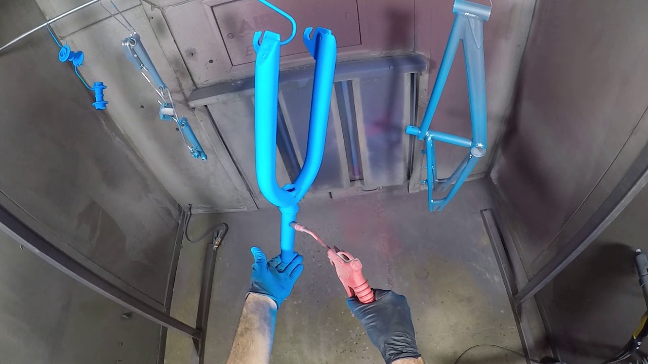 Candy blue over super chrome application. 2 stage bmx