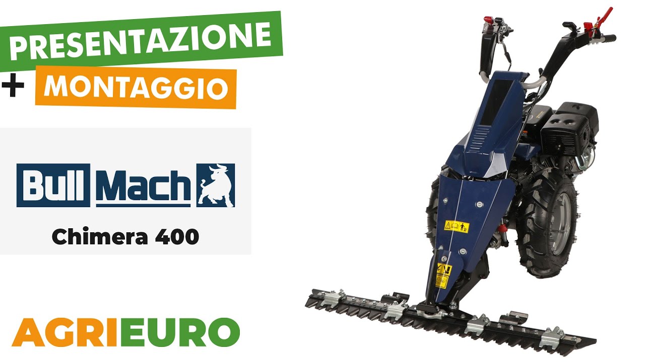 BullMach Chimera 400B - Motofalciatrice multifunzione a benzina - Presentazione e Montaggio