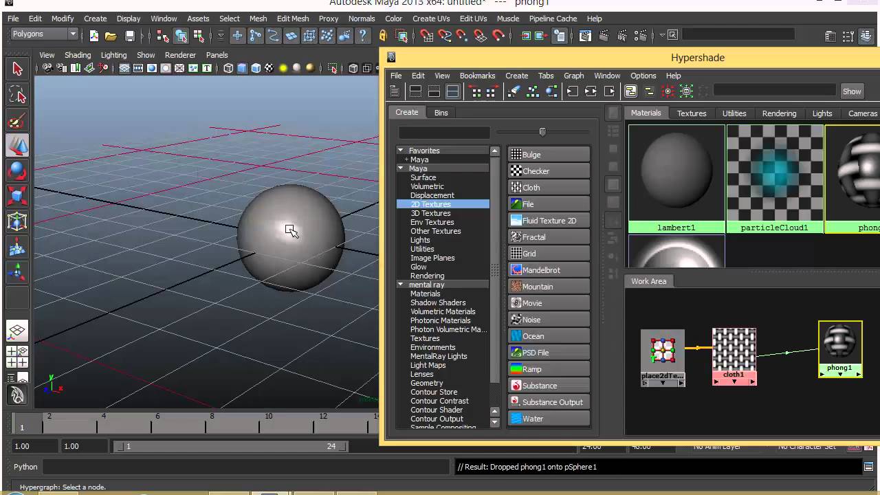 Maya Tutorial 7: Intro to Hypershade