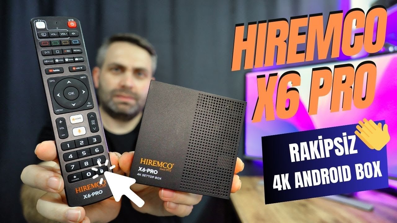 2024'ÜN EN İDDAALI TV BOX'I HIREMCO X6 PRO İNCELEMESİ | L1 + AIR KUMANDA + APK + 4GB DDR4-64 GB EMMC