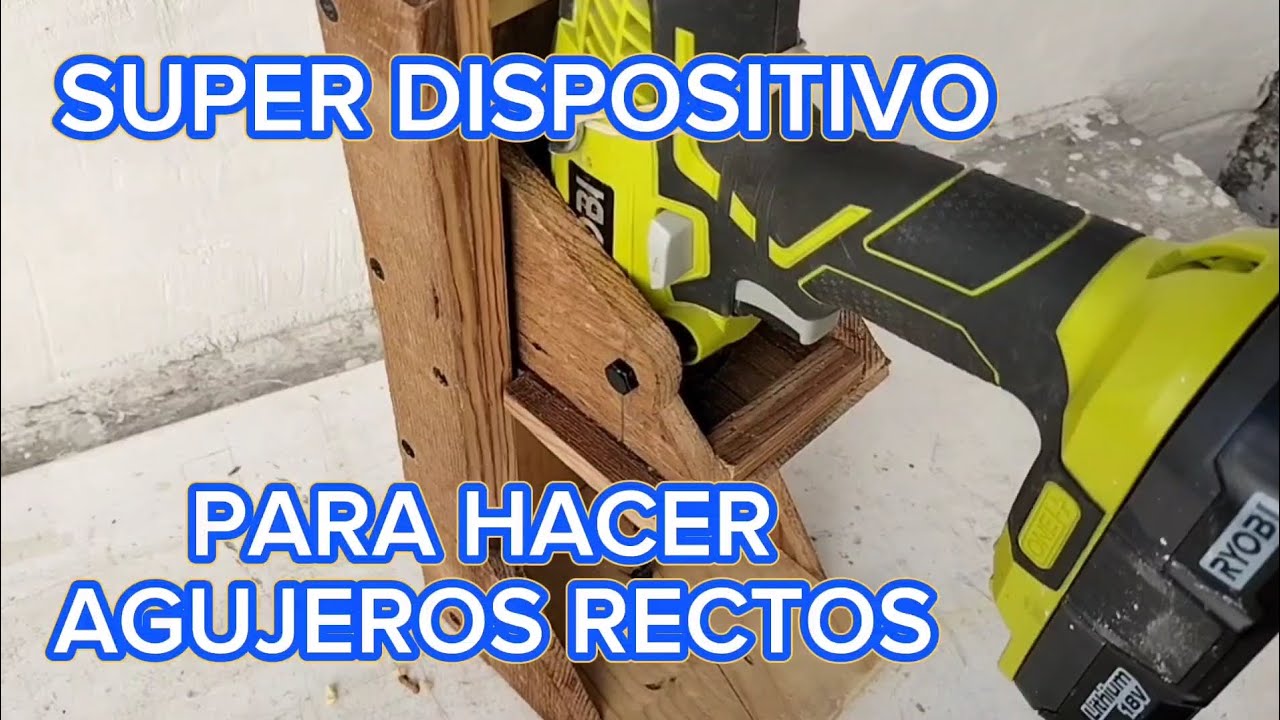 Gu&iacute;a casera para taladro