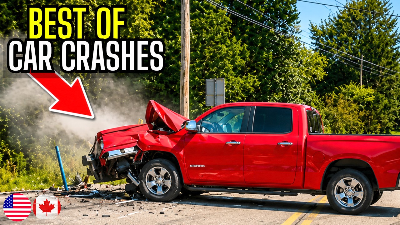 Best of Car Crashes Compilation | USA & Canada - 18