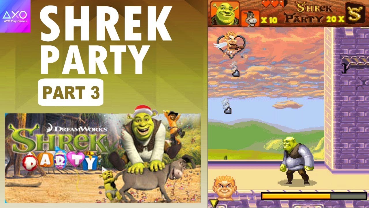 Shrek against the evil Cupid | Shrek Party&trade; | Java Game Part - 3