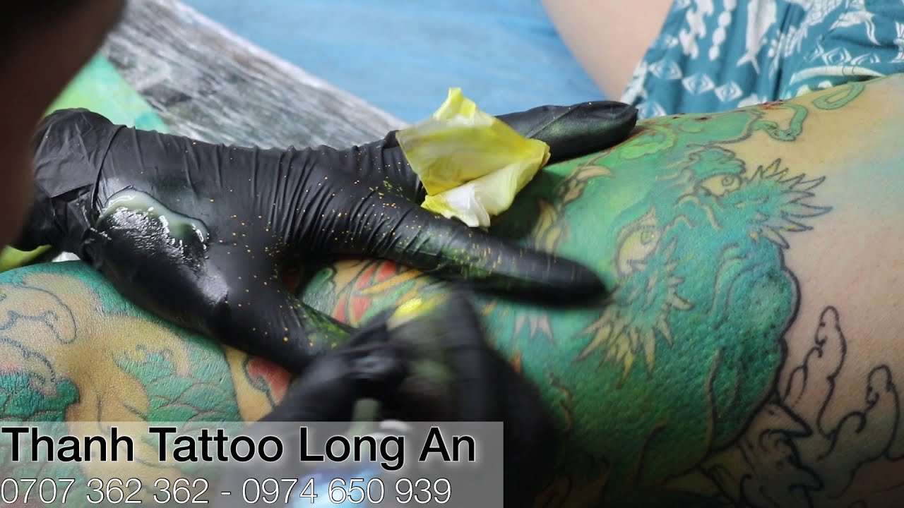 Dạy Xăm #4 | Hướng Dẫn Vào Màu Đầu Rồng | Artist Lê Dương Thanh | Thanh Tattoo Long An