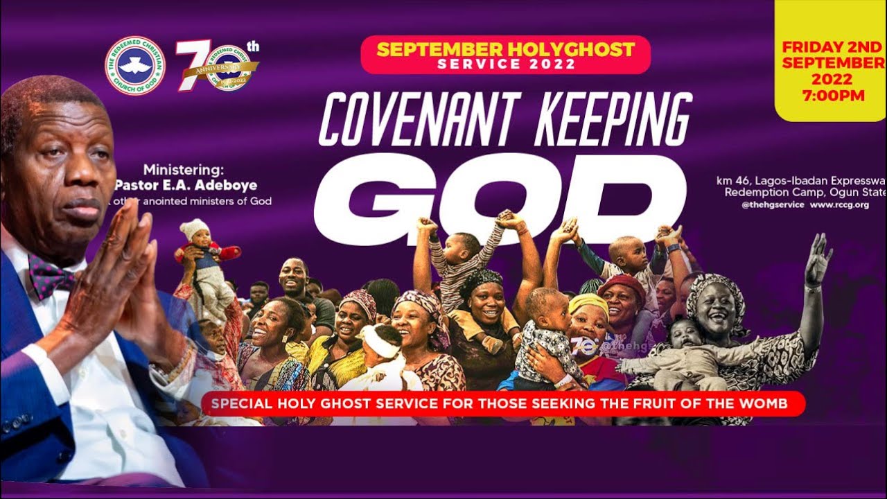RCCG SEPTEMBER 2022 HOLY GHOST SERVICE