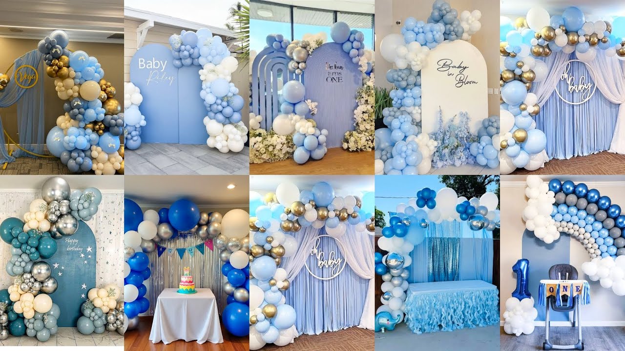 Baby Boy Birthday Decoration Ideas/Baby Shower theme ideas for baby boy/Birthday Party Decorations