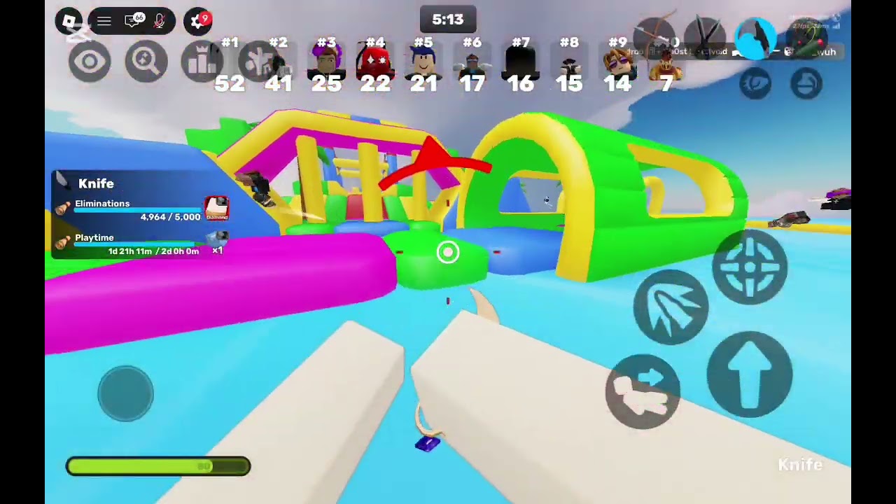 I unlocked the diamond knife in roblox rivals