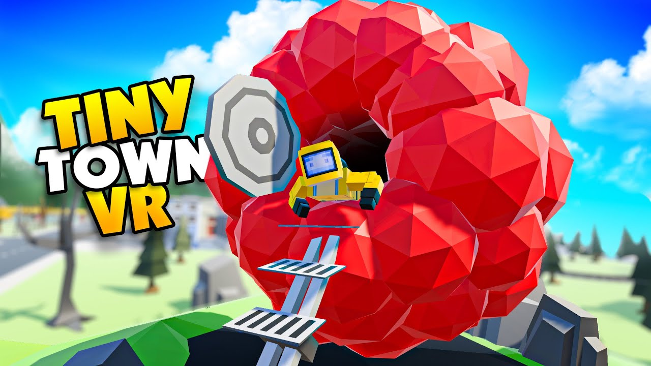 Humans Get EATEN By The GIANT BALL Of MEAT! - Tiny Town VR