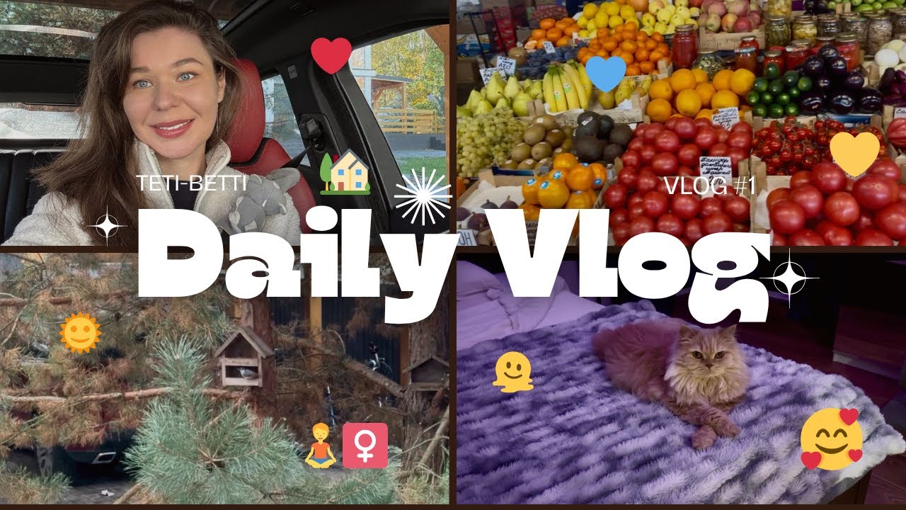 A Day with Me in My Quiet Ukrainian Village | ASMR Vlog | No Voice | Market Shopping
