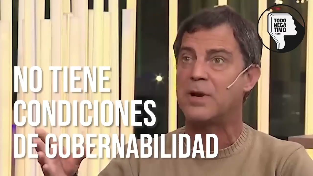 Milei no tiene condiciones de gobernabilidad democr&aacute;tica.