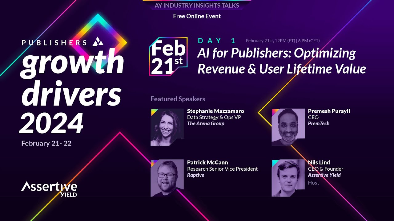 AI for Publishers: Optimizing Revenue & User Lifetime Value | 2024 Publishers Growth Drivers