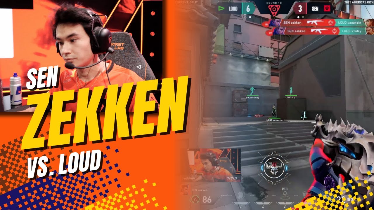 SEN Zekken INSANE 1v4 Ace против LOUD | Начало турнира VCT Americas 2025