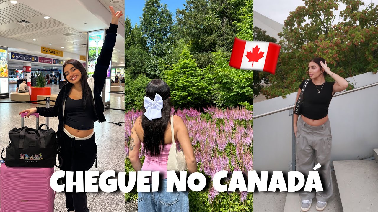 CHEGUEI NO CANADÁ🇨🇦 - vlog em MONTREAL
