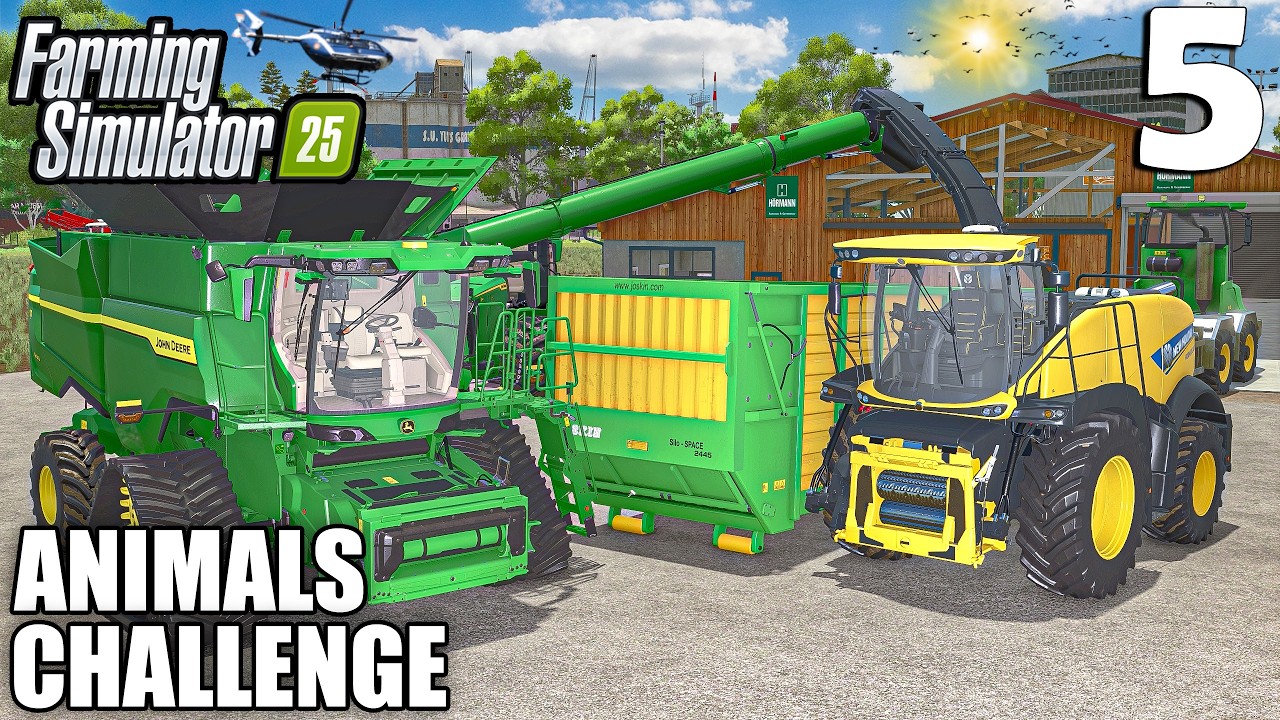 Покупка и сбор урожая на новом поле | Испытание с животными | Таймлапс 4 | Farming Simulator 25