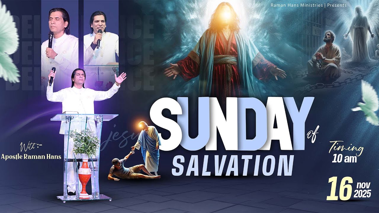 Sunday Of Salvation Meeting | With :-Apostle Raman Hans | Raman Hans Ministry 2025