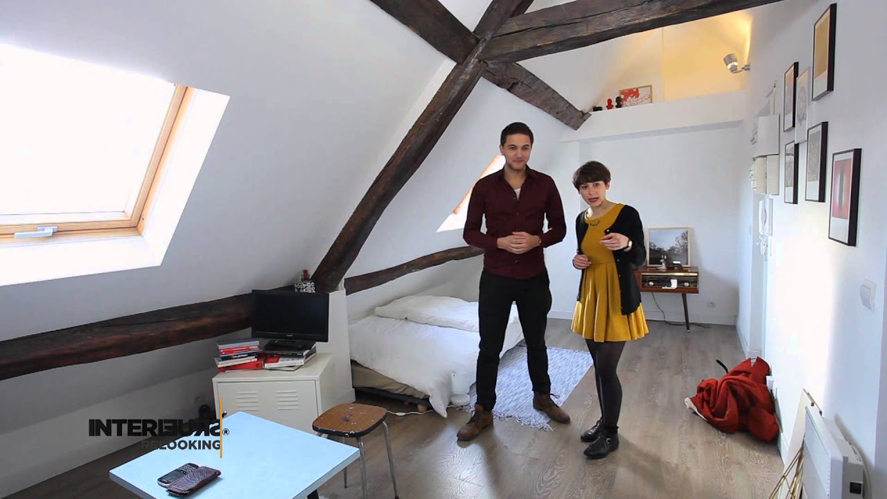 Relooking : un studio vintage sous les toits