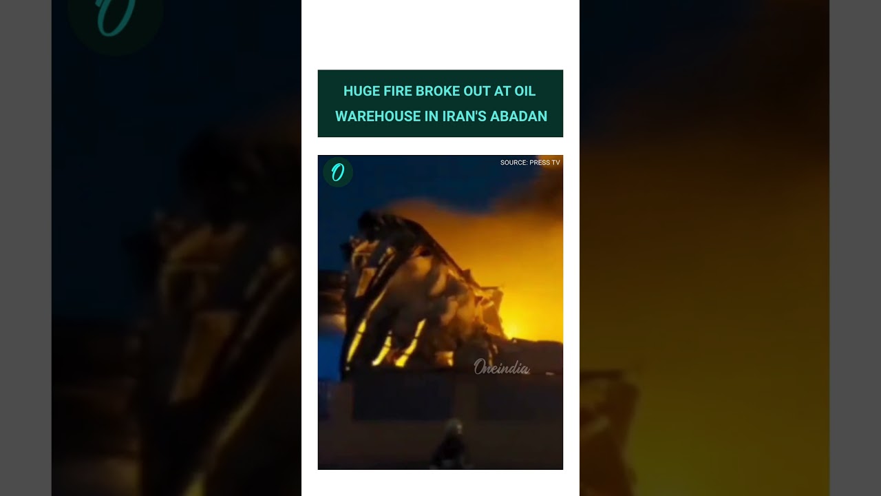 Iran BREAKING: Major Oil Facility Fire Reported in Southwestern Iran amid U.S Military Buildup