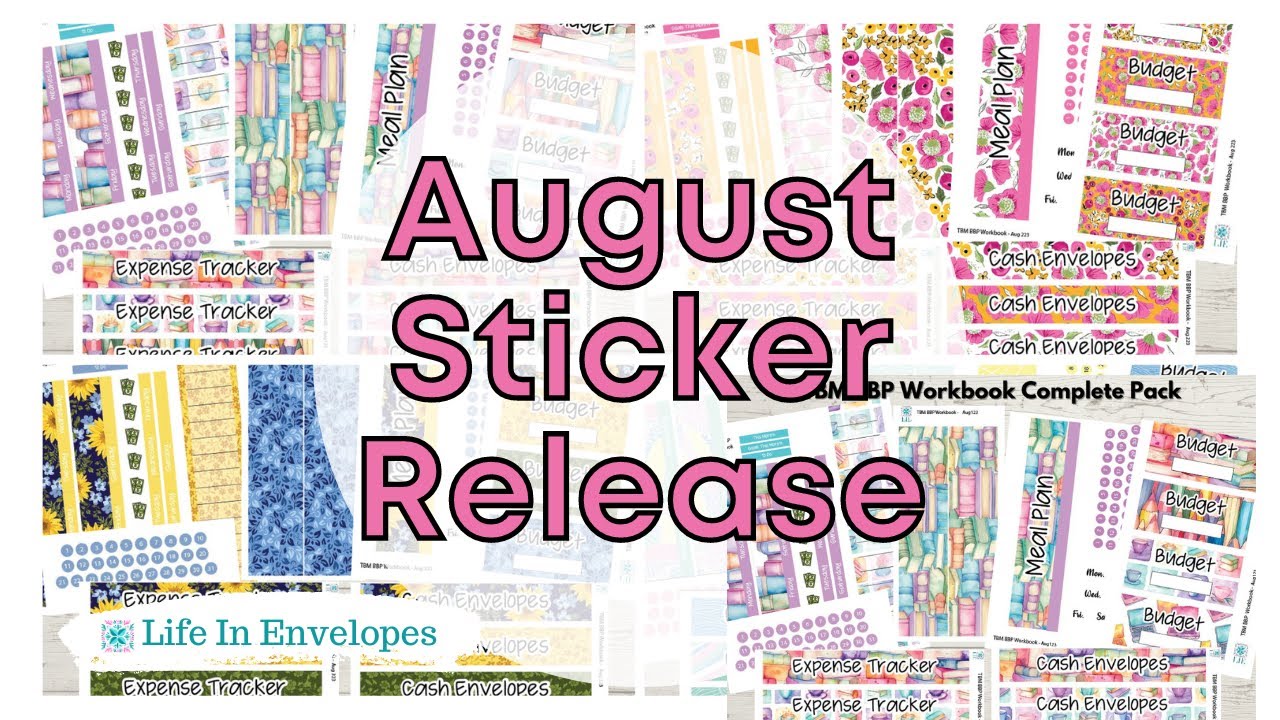 August Sticker Release /  TBM BBP Stickers / EC Stickers / Erin Condren / Universal Planner Stickers