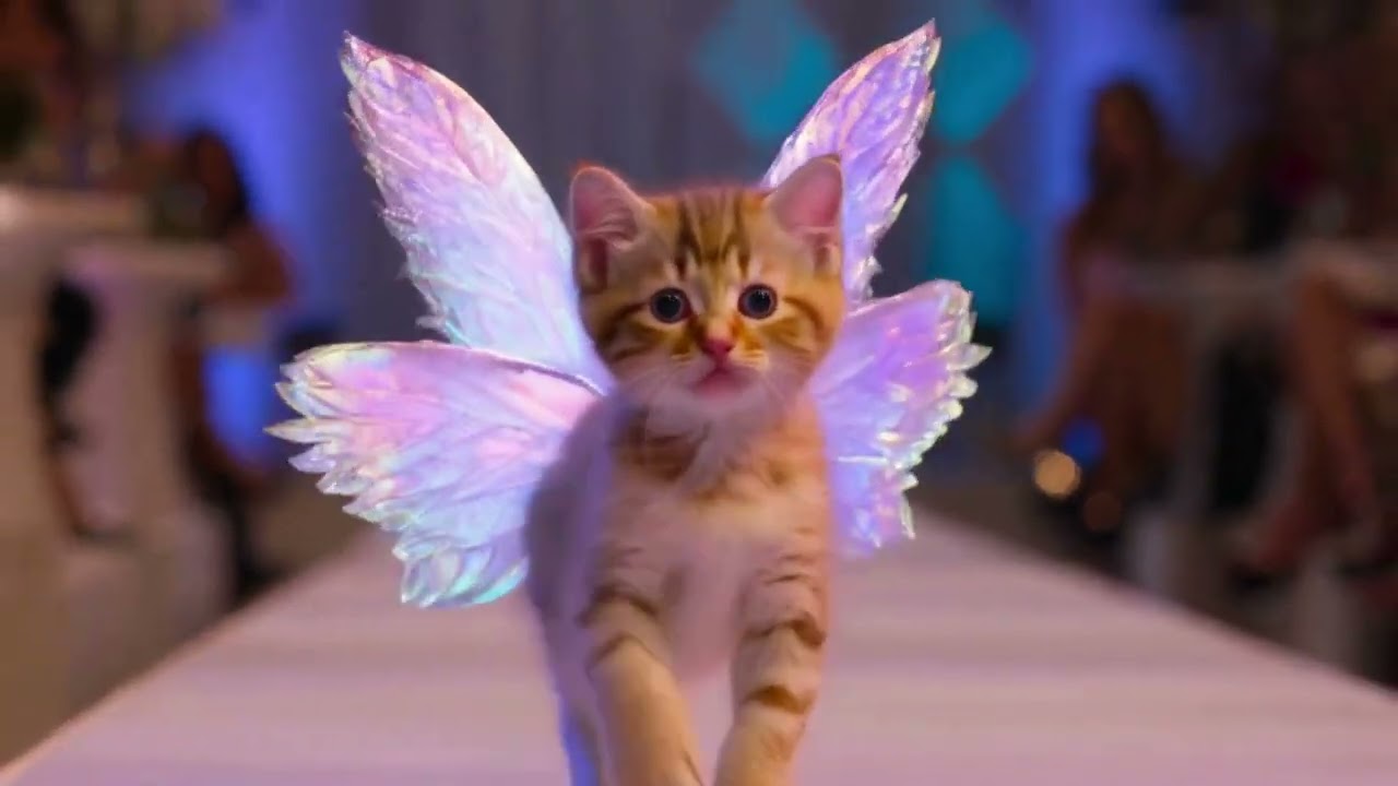 🐾 Victoria&rsquo;s Secret Cats Take Over the Runway | Gigi Hadid, Adriana Lima Who? 🐱✨