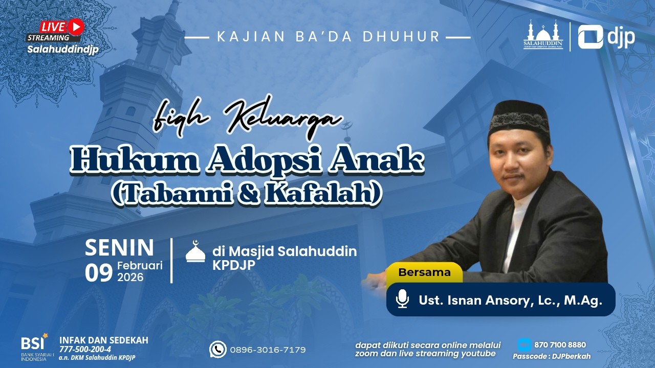 Fiqh Keluarga - Hukum Adopsi Anak (Tabanni dan Kafalah) | Ust. Isnan Ansory, Lc., M.Ag.