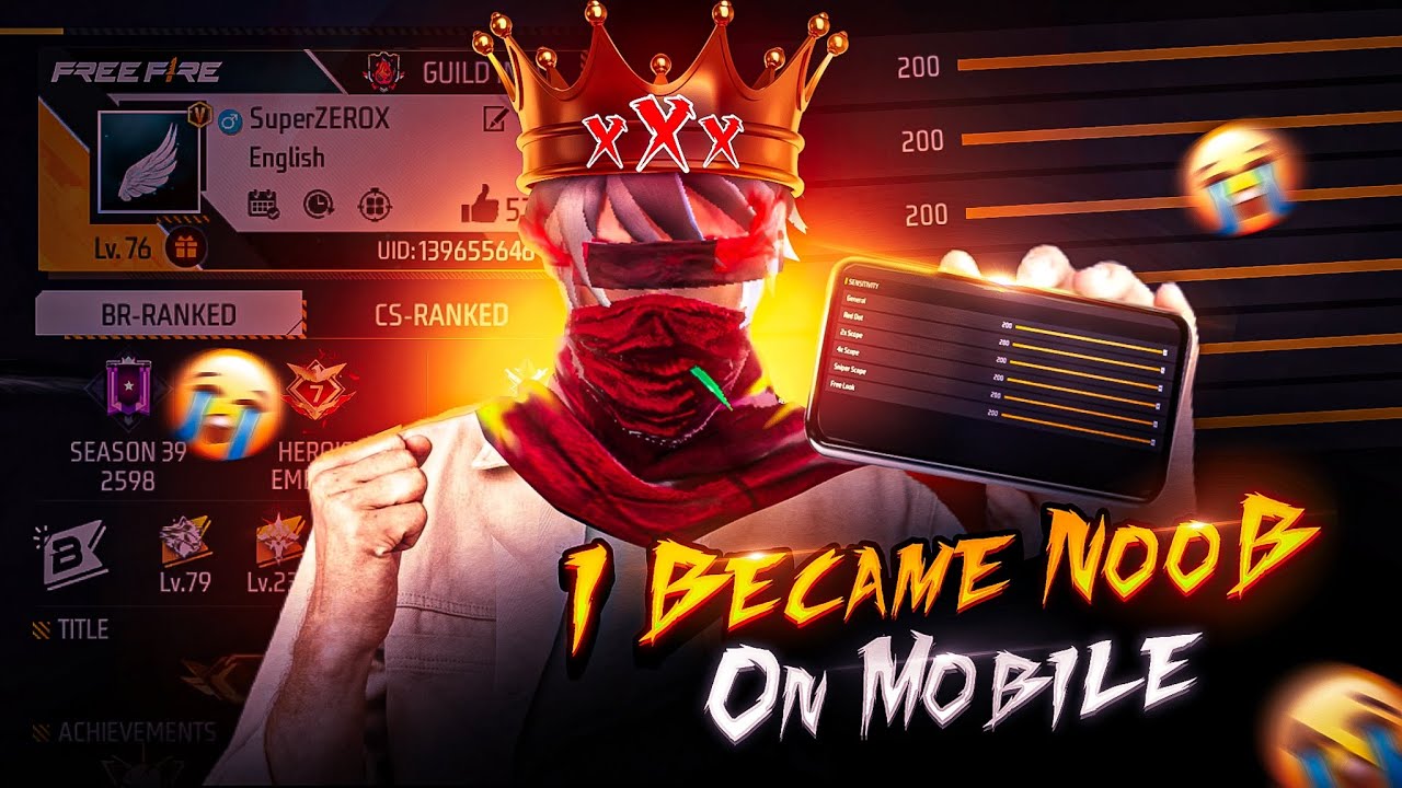 I Became Noob on Mobile📱After playing on PC 🖥️😓