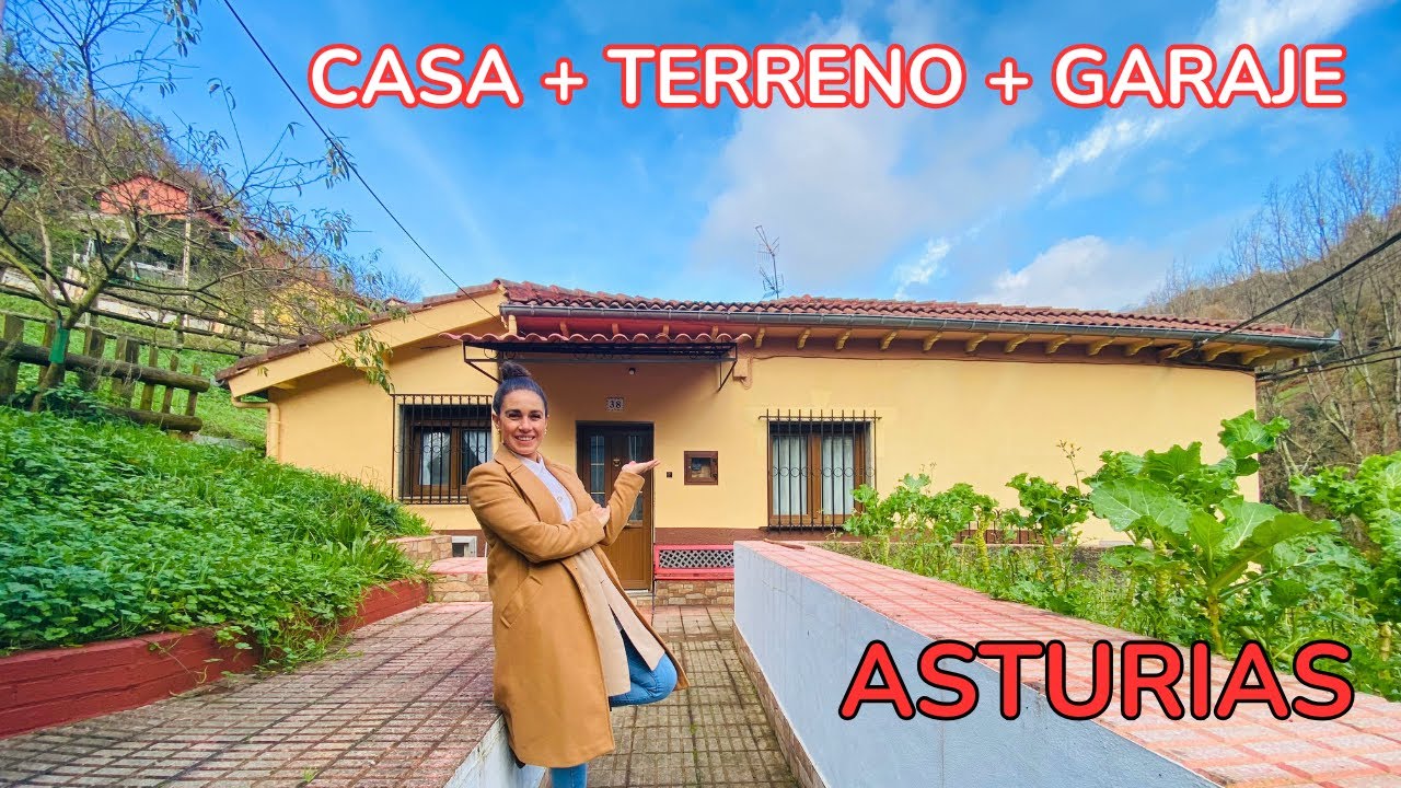 *100.000€* CASA EN VENTA , ASTURIAS, CON TERRENO Y GARAJE  #casaenventa #shorts