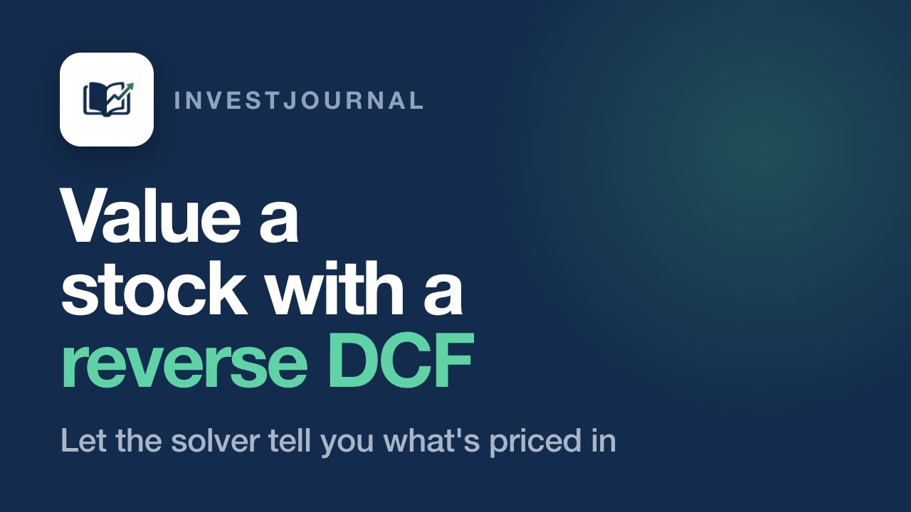 Reverse DCF in 2 Minutes: What Growth Is Priced In?