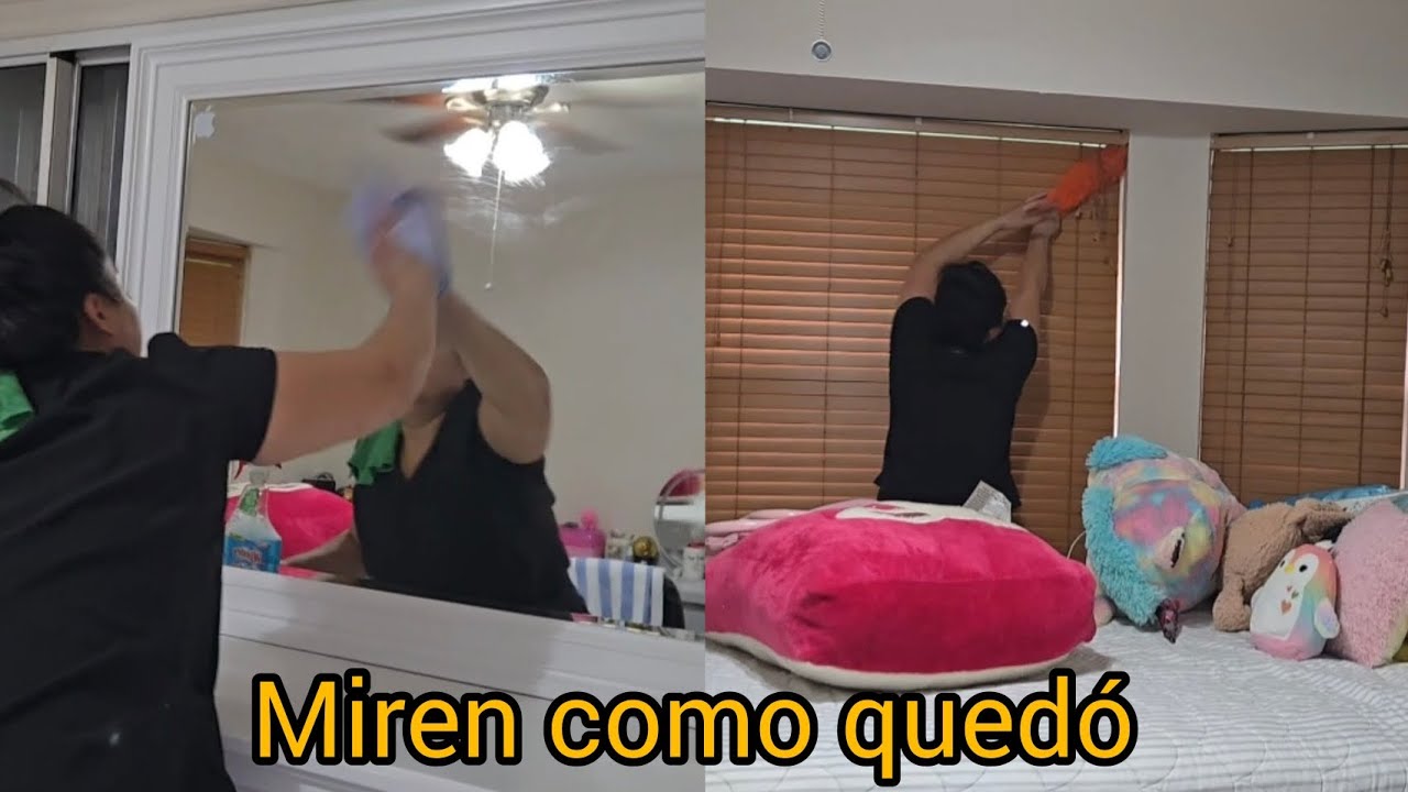 Limpiando el cuarto, miren como quedo de limpio