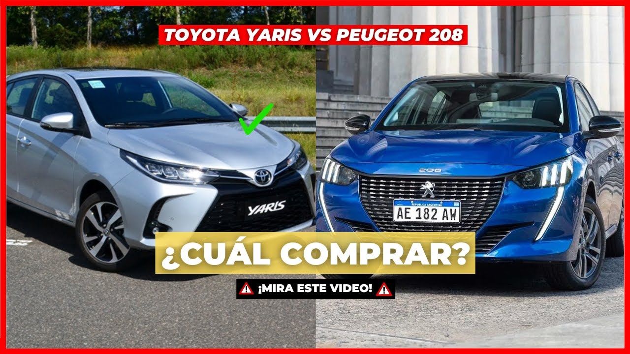 Toyota Yaris VS Peugeot 208: ¿CUÁL COMPRAR? I Comparativo