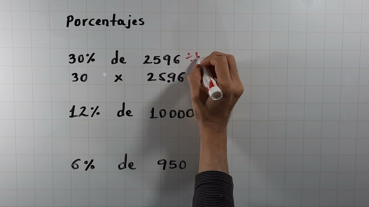 Calcular el porcentaje de un número. Parte 2.