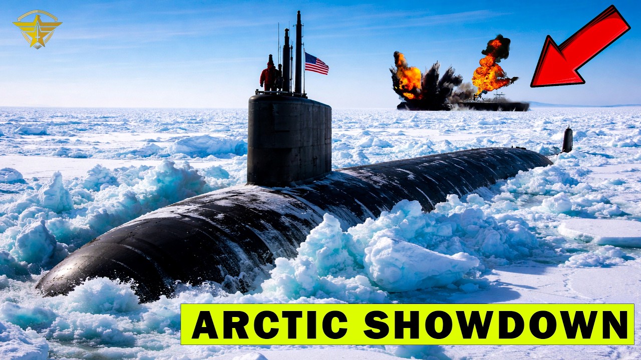 Greenland Shocked!! US Navy Nuclear Submarine Crashes Through Polar Ice in Arctic Ocean