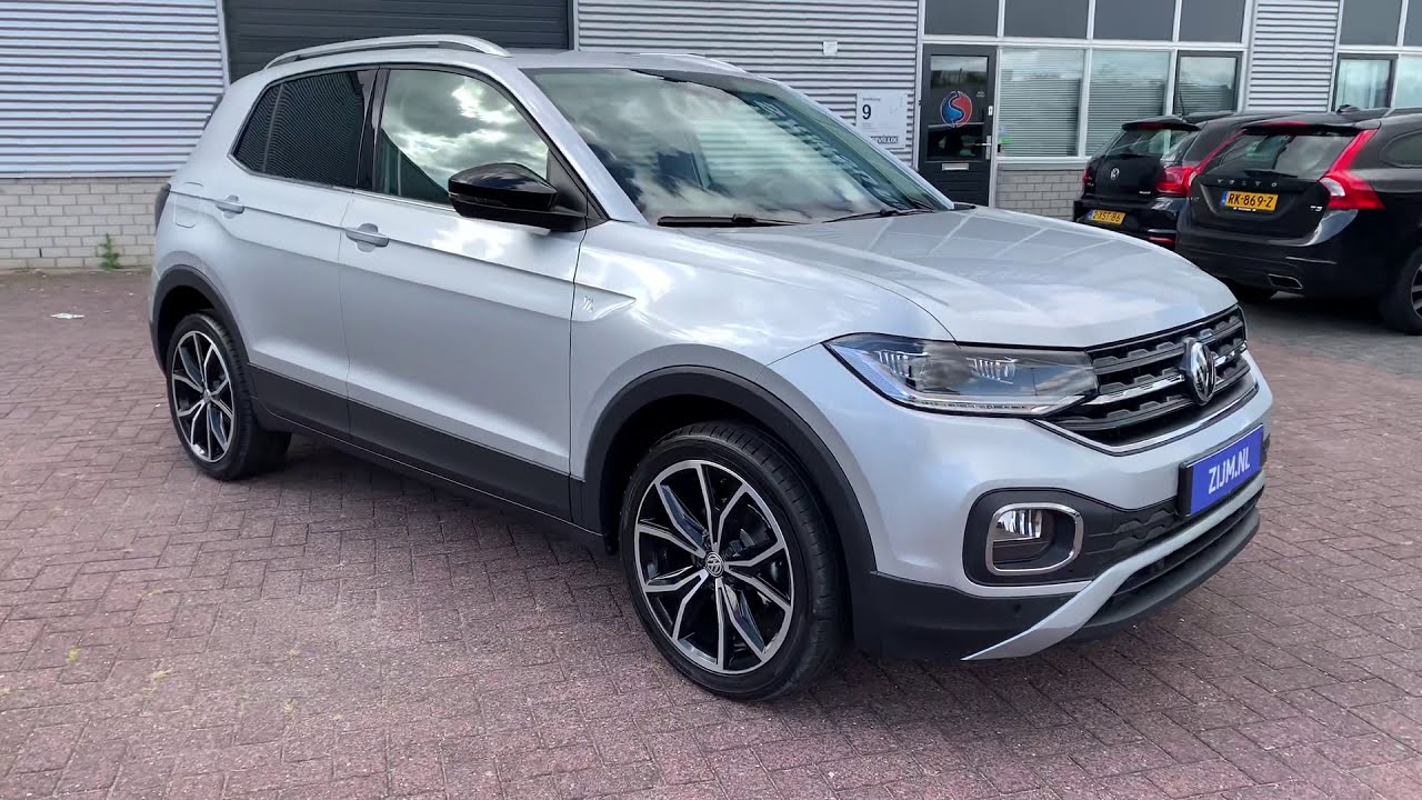 Volkswagen NEW T-cross Style in 4k 2019 Reflex Silver 18 inch Koln walk around & detail inside