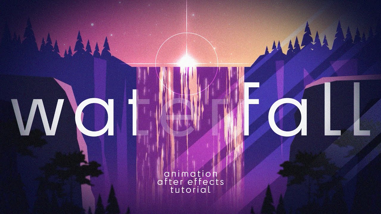 WATERFALL ANIMATION NO AFTER EFFECTS  TUTORIAL