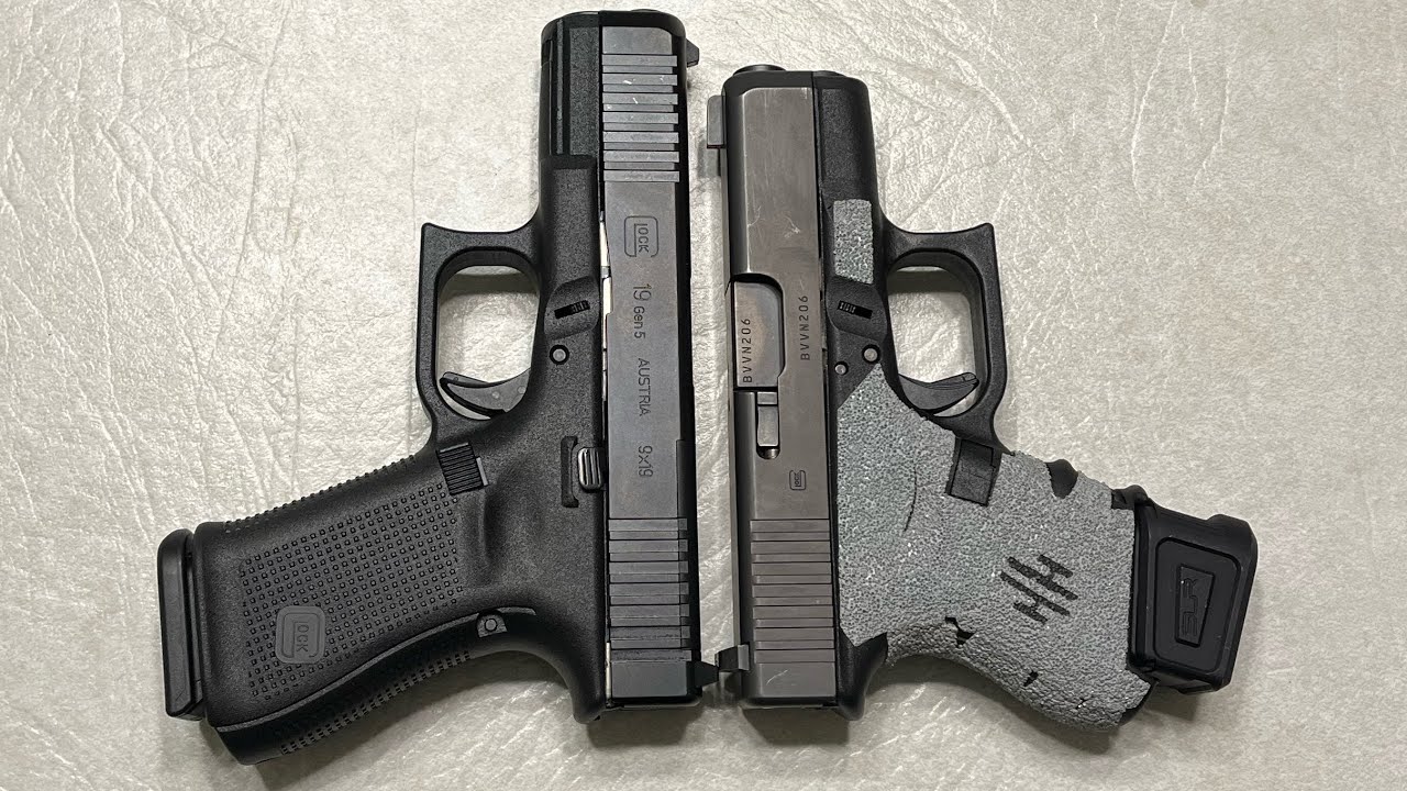 Size Comparison: Glock 19 Gen 5 MOS vs Glock 26 Gen 3