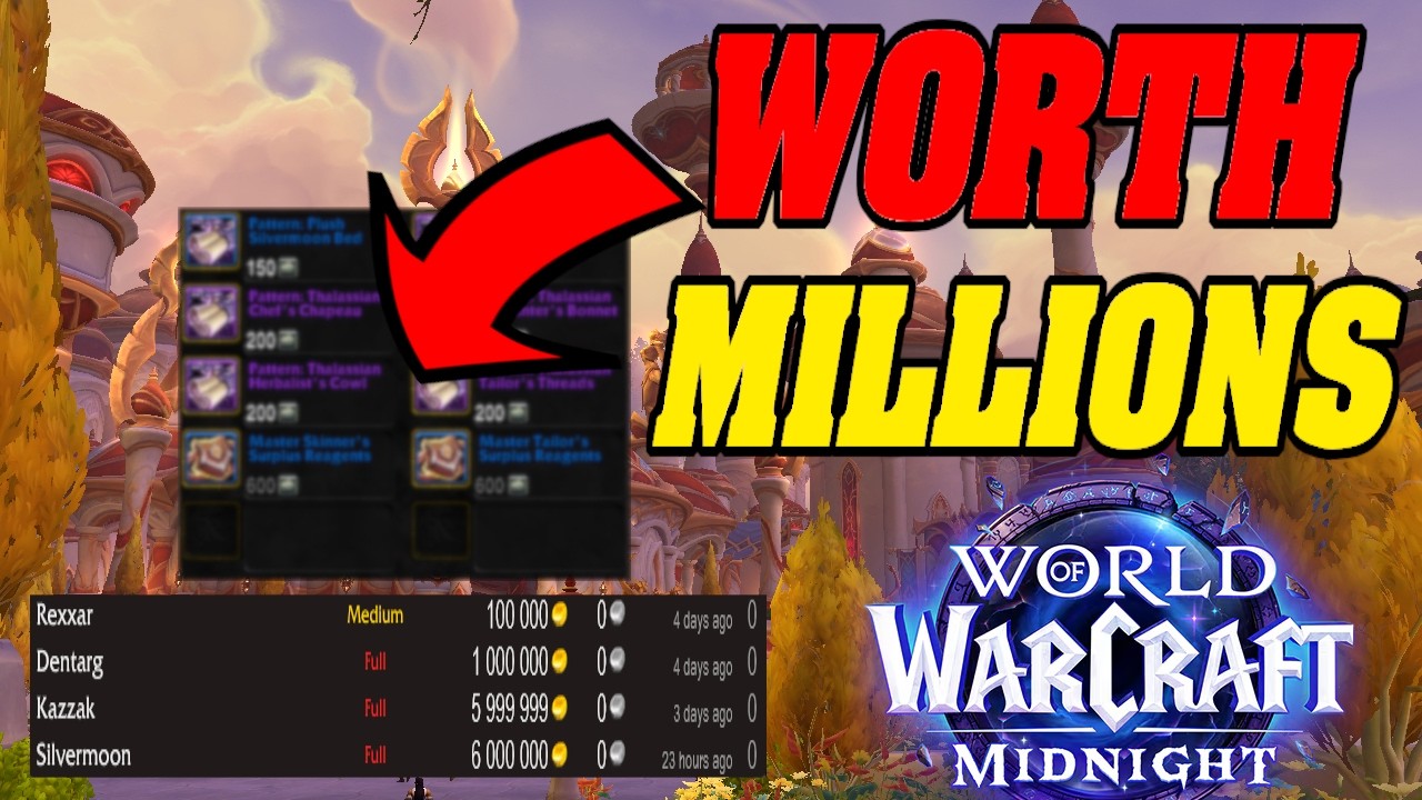 Это может принести вам МИЛЛИОНЫ золота в Midnight WoW!