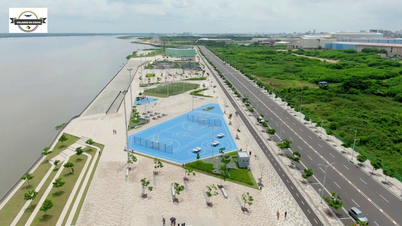 VOLANDO EN DRONE 4k - BARRANQUILLA  - EL GRAN MALECON- COLOMBIA