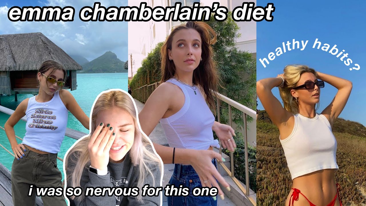 EATING + WORKING OUT LIKE EMMA CHAMBERLAIN *cardio, vegetarian life + mental health and NYE 2022*