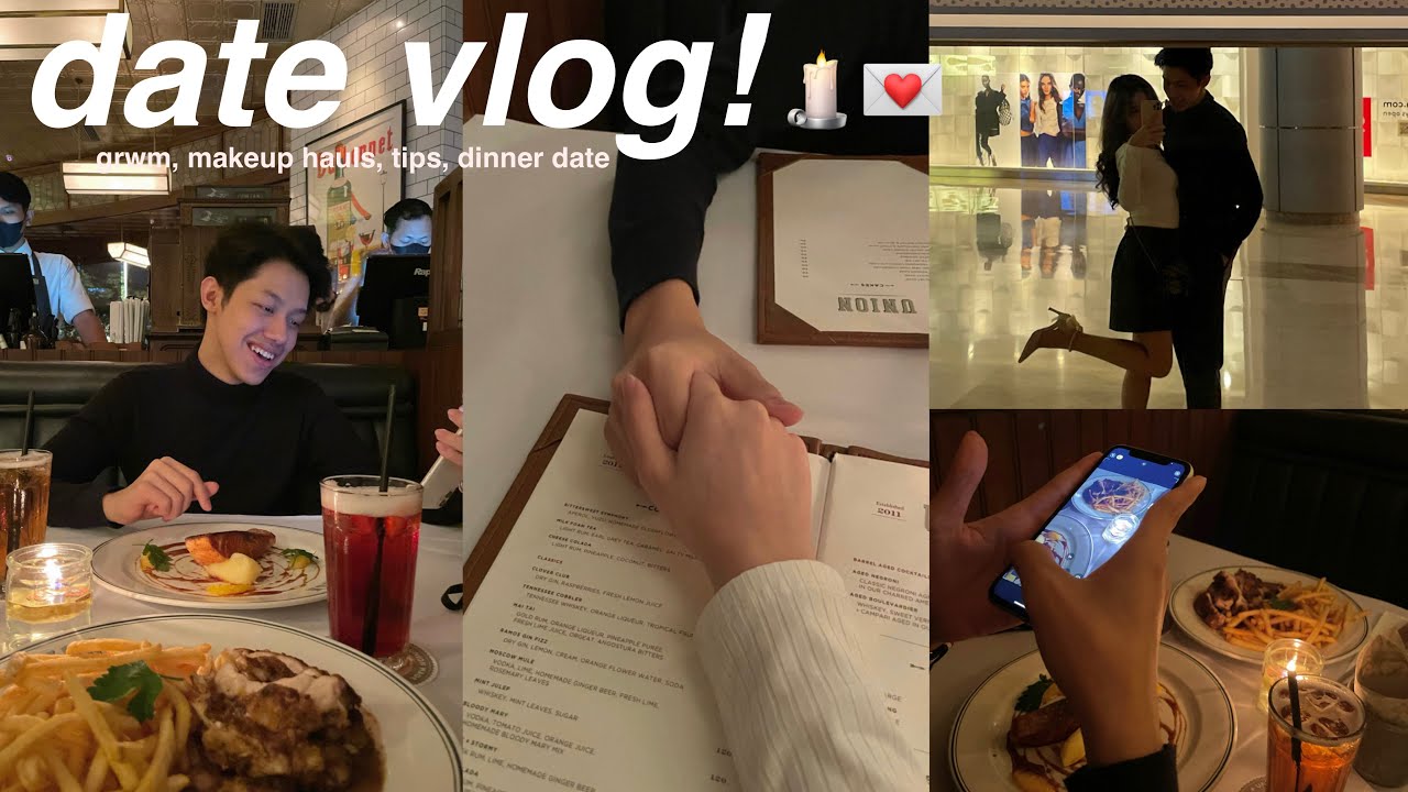 DATE VLOG : grwm, makeup tips & haul + dinner at union 🕯💌౨ৎ⋆⑅˚₊