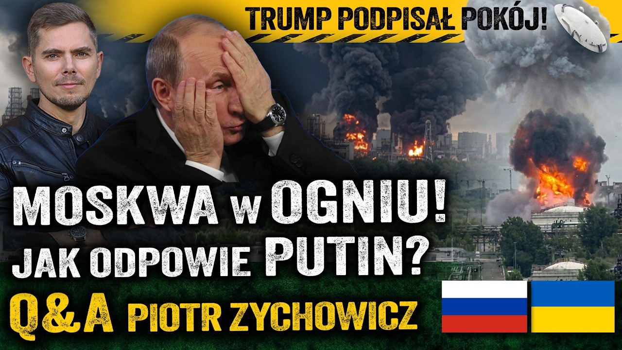 Wielki atak dron&oacute;w! Wielkie eksplozje w Moskwie. Trump kapitulował przed Iranem &mdash;Piotr Zychowicz Q&A