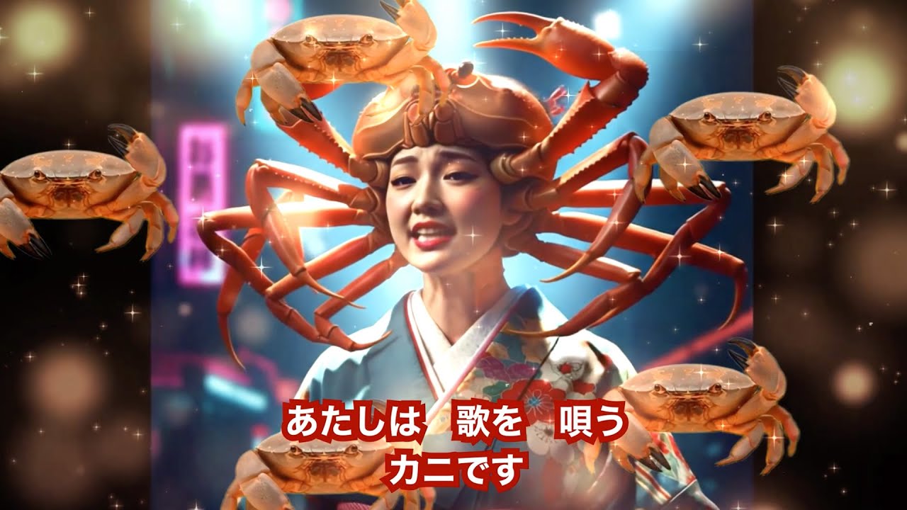 #サイバー演歌 蟹江よしえ「毒〜スベスベマンジュウガニの唄〜 」