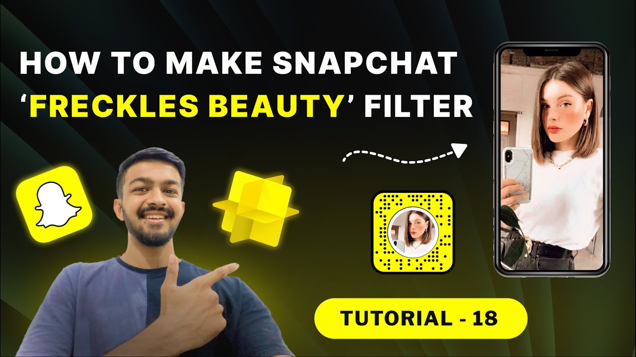 Freckles Beauty Snapchat Filter | Lens Studio Tutorial - 18 | How To Make Snapchat Filter