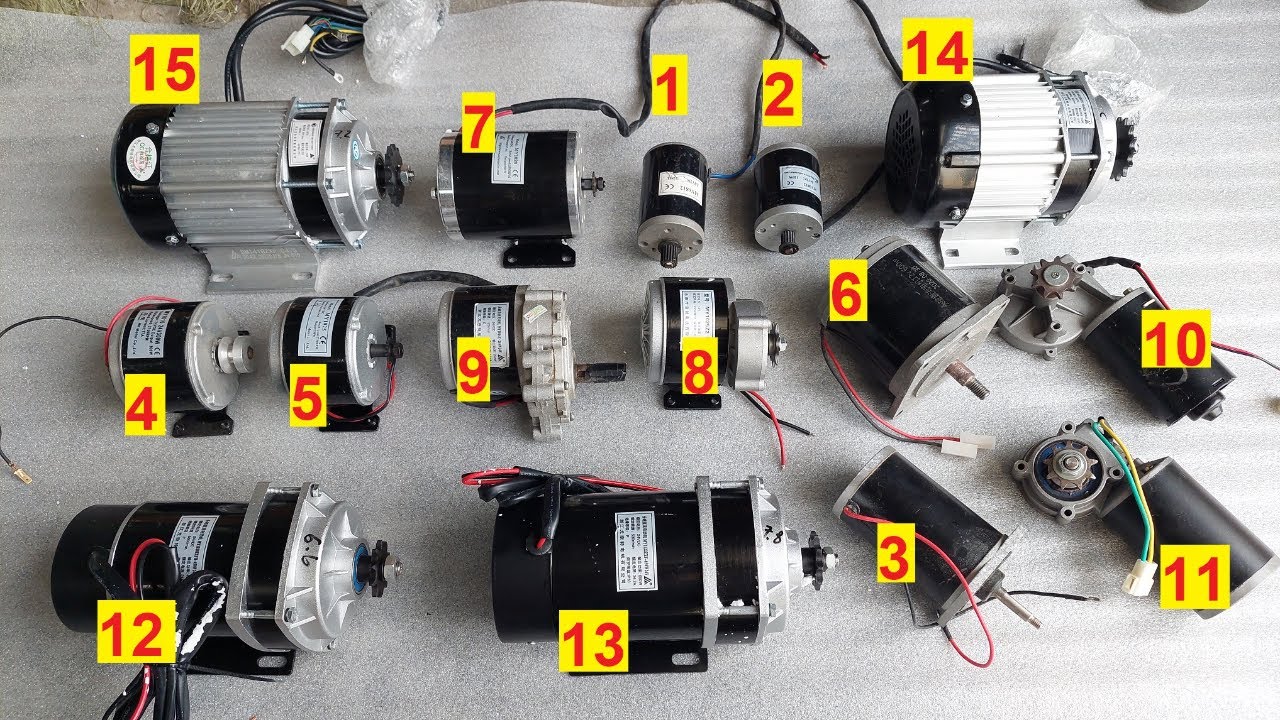 Chi tiết các loại Motor động cơ có chổi than và không chổi than có giảm tốc và không giảm tốc