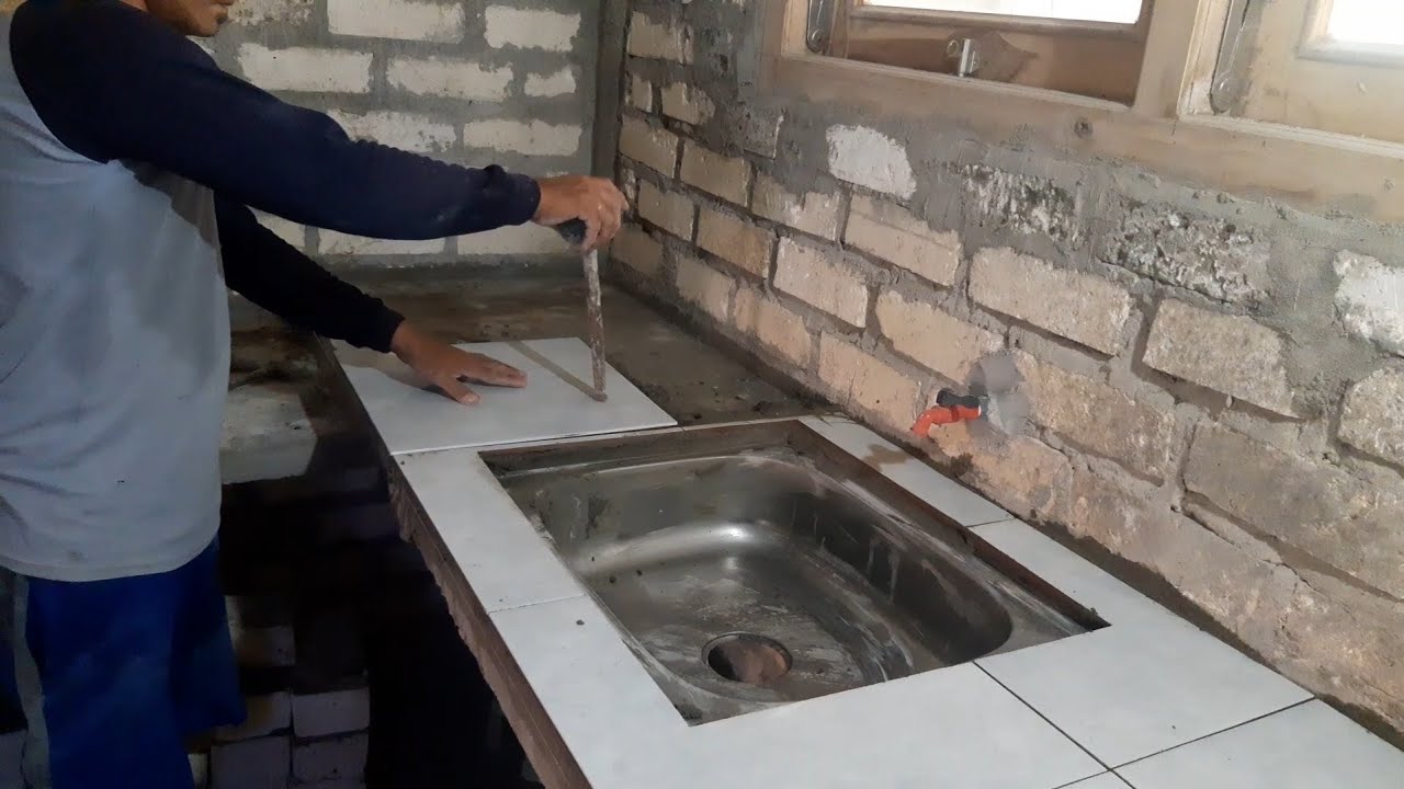 Cara Pasang Keramik Meja Dapur Dengan Mudah Dan Simpel