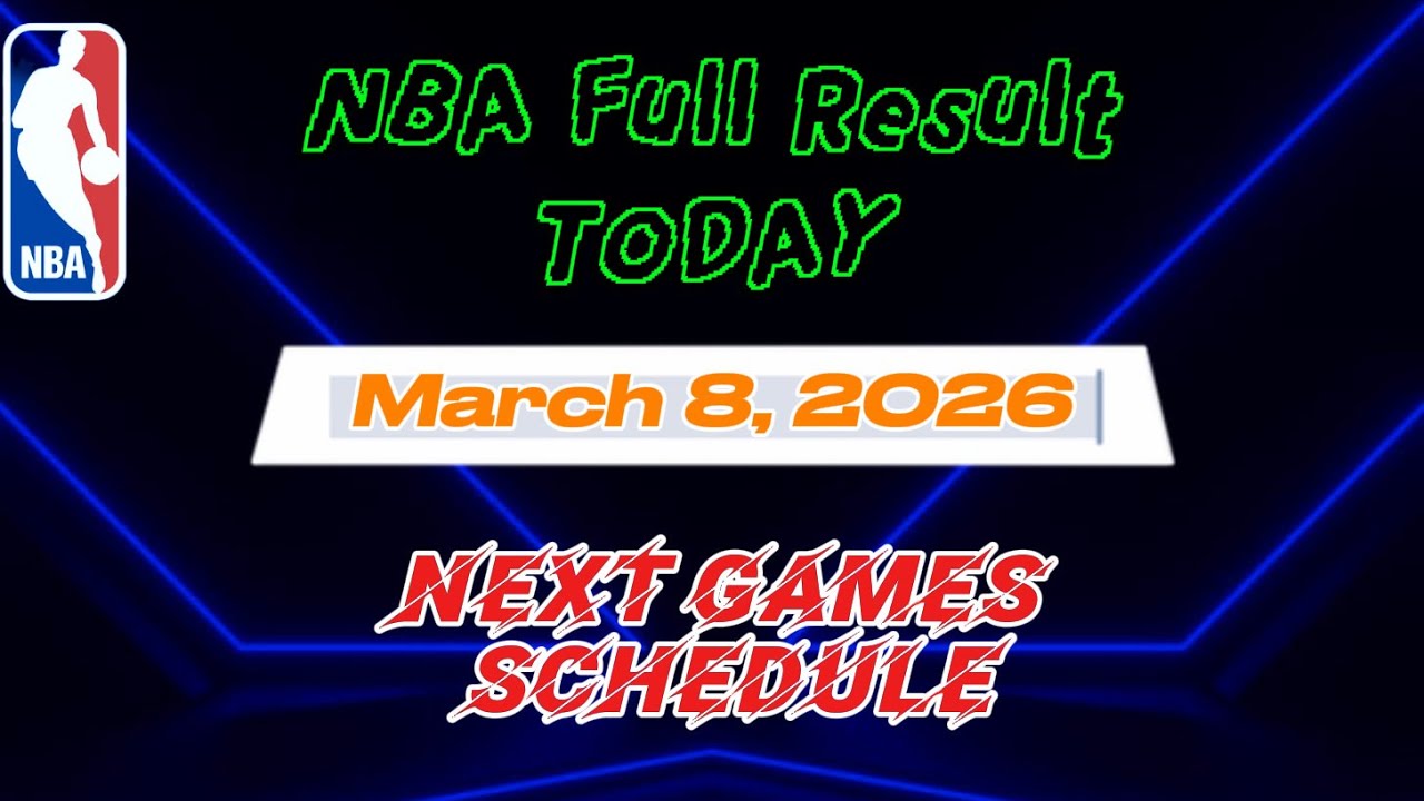 NBA STANDINGS TODAY as of MARCH 8 | GAMES RESULT | GAMES SCHEDULE MARCH 9, 2026