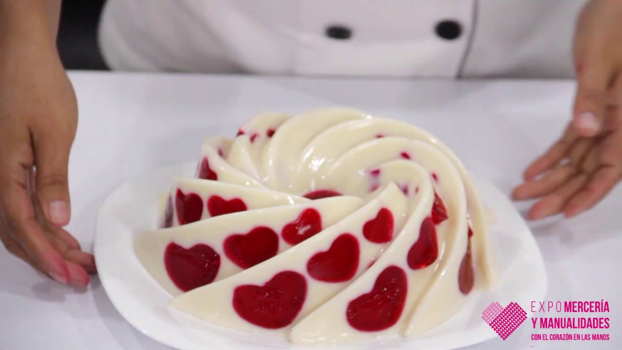 Cómo hacer una gelatina para el día de San Valentín