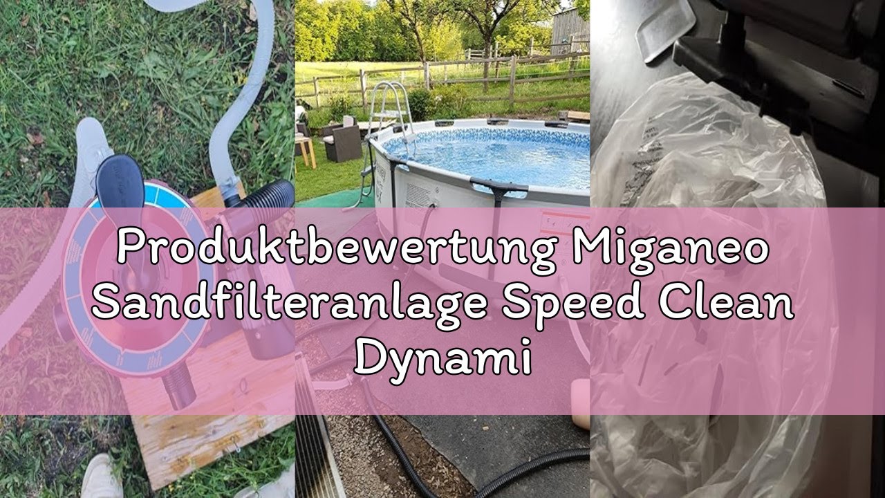 Produktbewertung Miganeo Sandfilteranlage Speed Clean Dynamic 6500 - Rot | Pumpenleistung 4.500 l/h