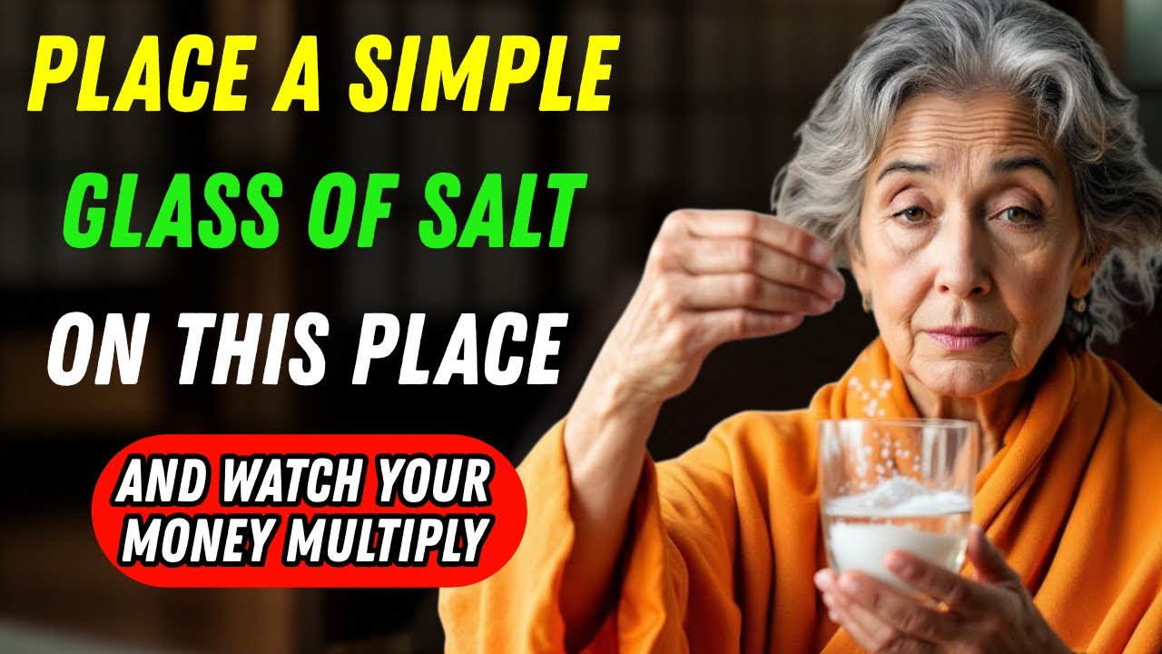 Put This Glass of Salt Here to Attract Money | Buddhist Teachings